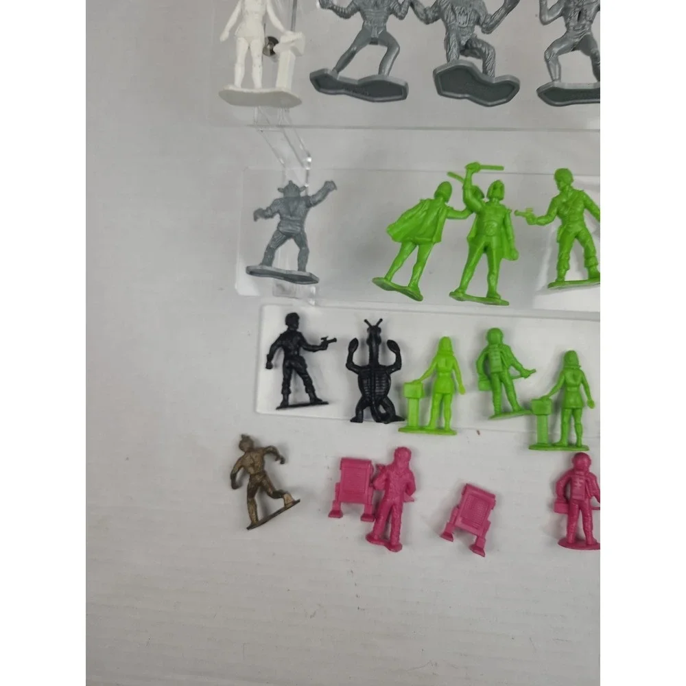 Vtg. 1970's Galaxy Laser Team figures TIM MEE Toys Lot‎ Pink Green White Silver - Picture 14 of 14